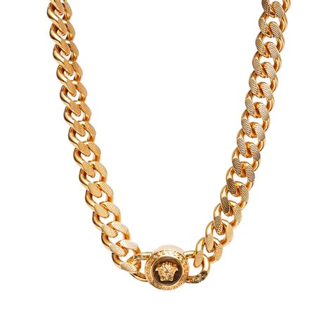 versace goldkette kreuz|Versace gold necklace.